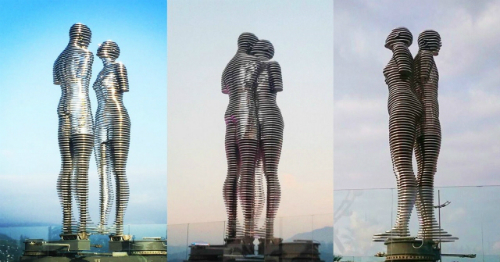 Chuyện tình nồng cháy đằng sau bức tượng biết đi ở gruzia