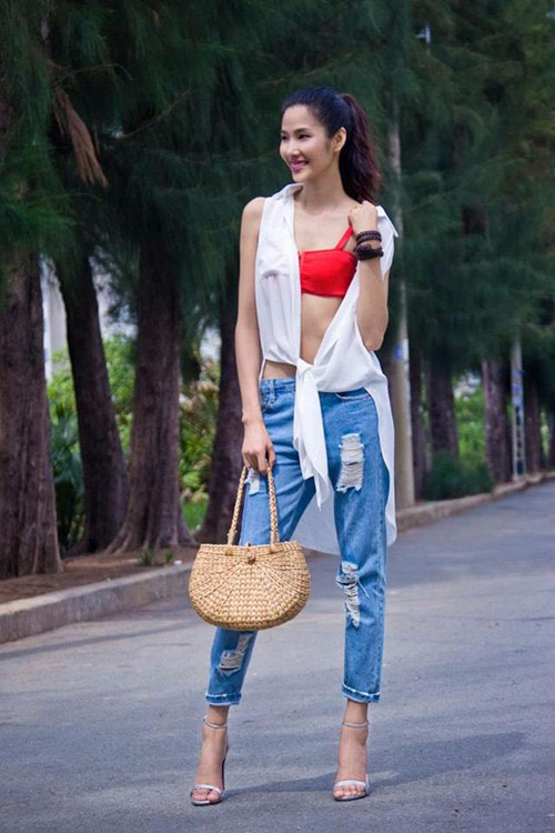 Thời trang túi xách made in vietnam đang trở lại với sao việt