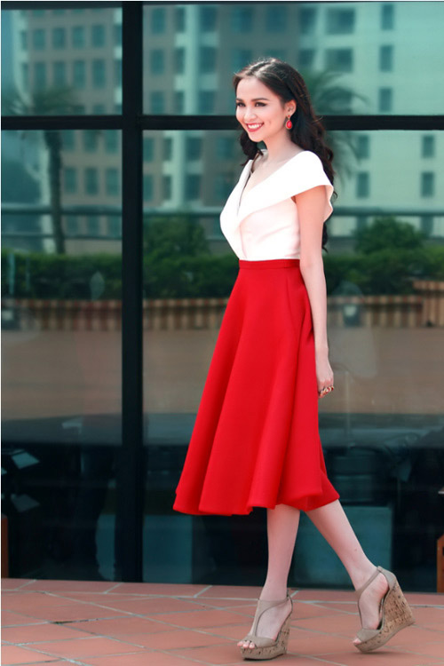 Chân váy đầm xòe đẹp Hàn Quốc trẻ trung  Guu4YOU Blog