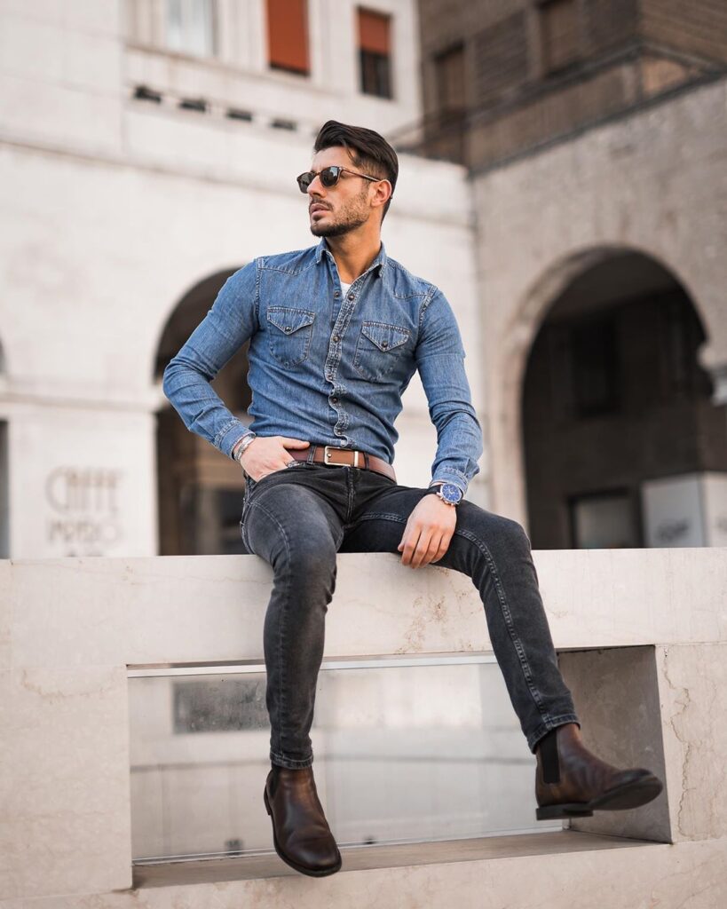 5 cách phối áo sơ mi với quần jeans giúp chàng cá tính