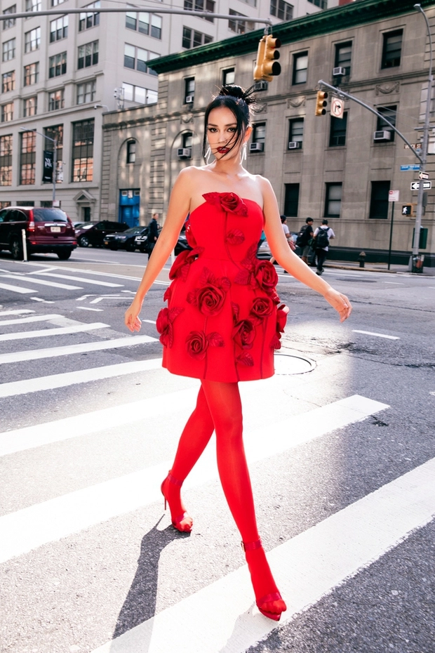 Dàn sao việt phủ đỏ show đỗ mạnh cường tại new york fashion week