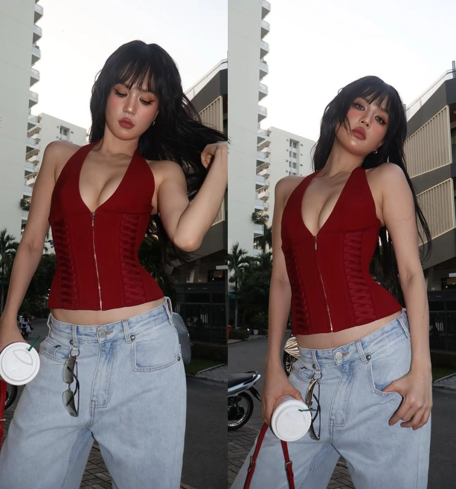 Ngọc trinh jennie so kè nhan sắc khi đụng hàng