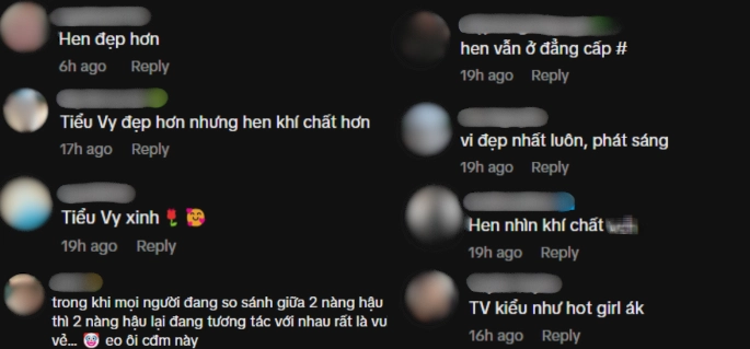 Tiểu vy và hhen niê vô tình đọ sắc trong 1 khung hình